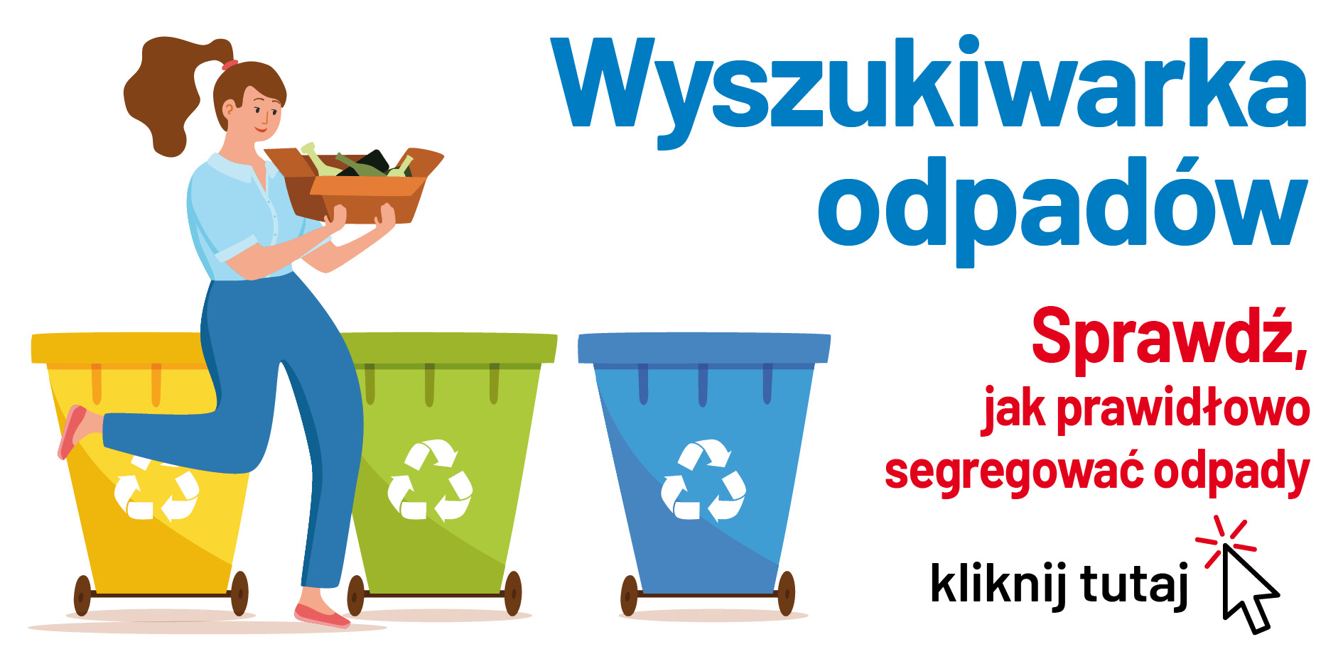 obrazek przedstawiający segregowanie odpad&oacute;w